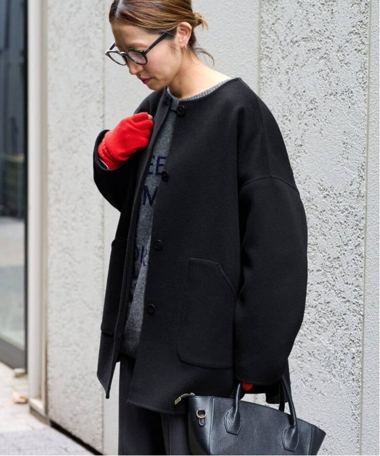 ≪追加≫ハミルトンリバークルーネックコート3（ノーカラーコート  