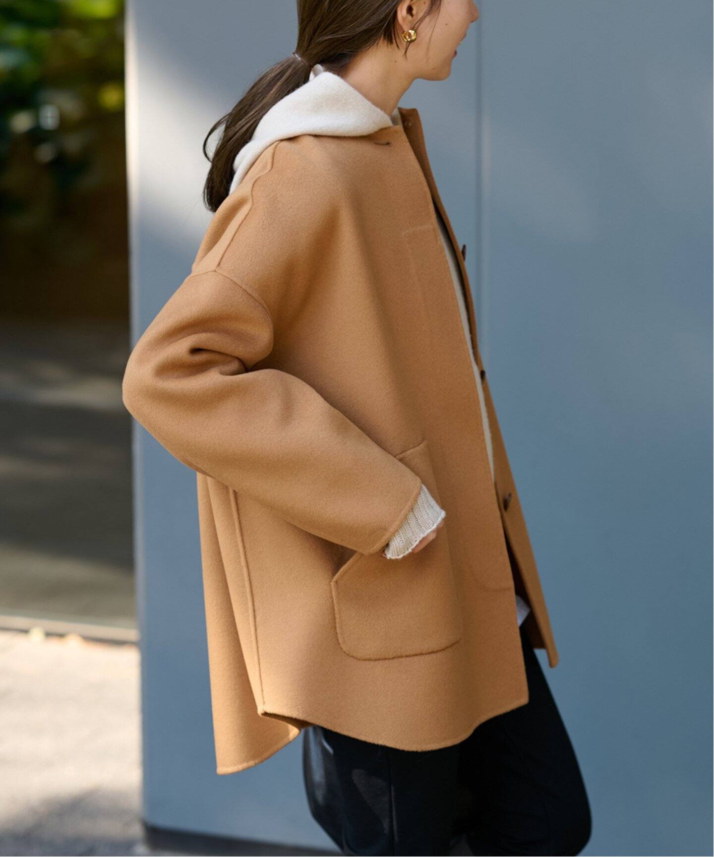 ≪追加≫ハミルトンリバークルーネックコート5（ノーカラーコート  