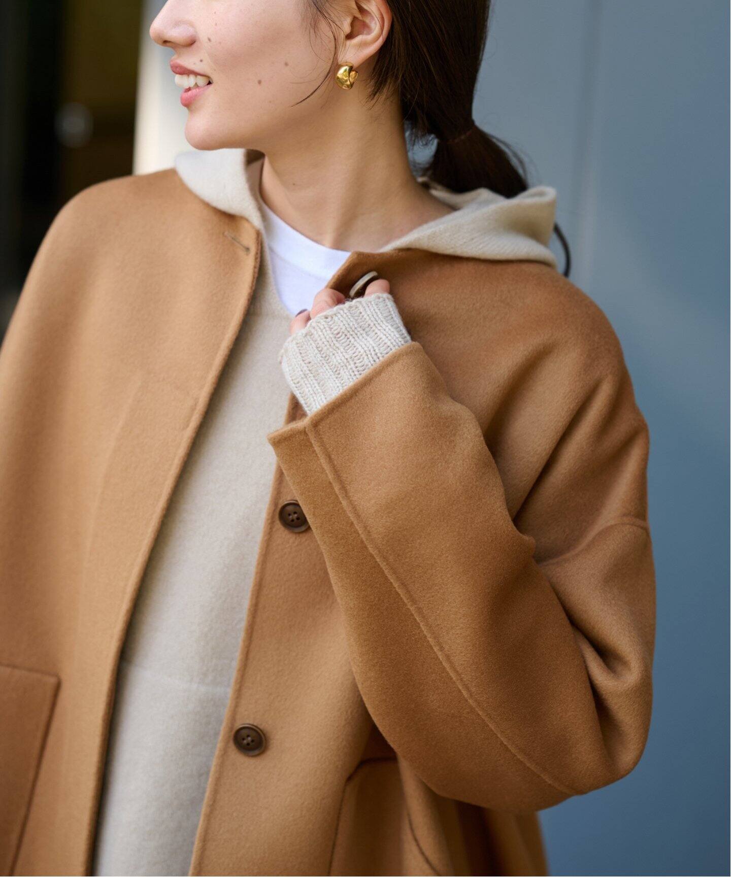 ≪追加≫ハミルトンリバークルーネックコート5（ノーカラーコート  