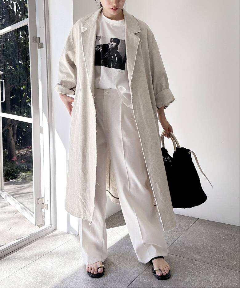 綿麻プレーンコート（その他ブルゾン／アウター）｜FRAMeWORK 