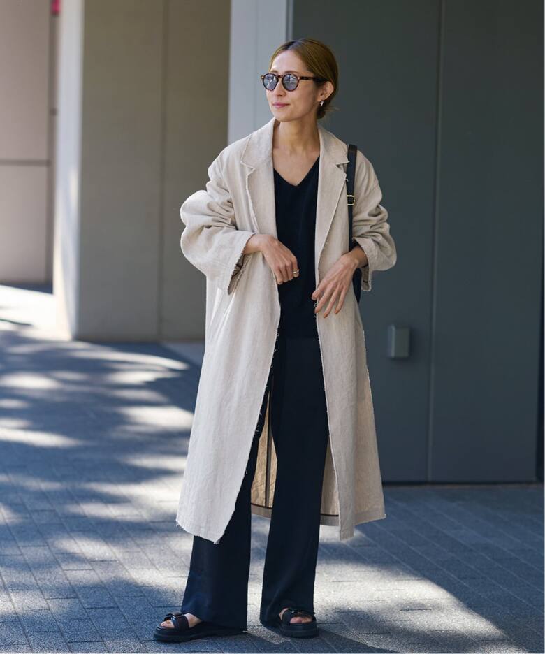 綿麻プレーンコート（その他ブルゾン／アウター）｜FRAMeWORK  