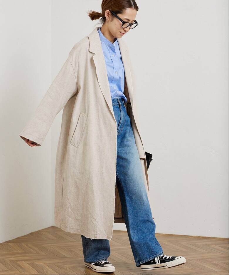 綿麻プレーンコート（その他ブルゾン／アウター）｜FRAMeWORK  