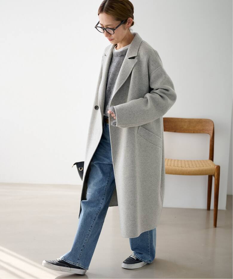 ≪追加≫SUPER160sダブルブレストコート（チェスターコート  