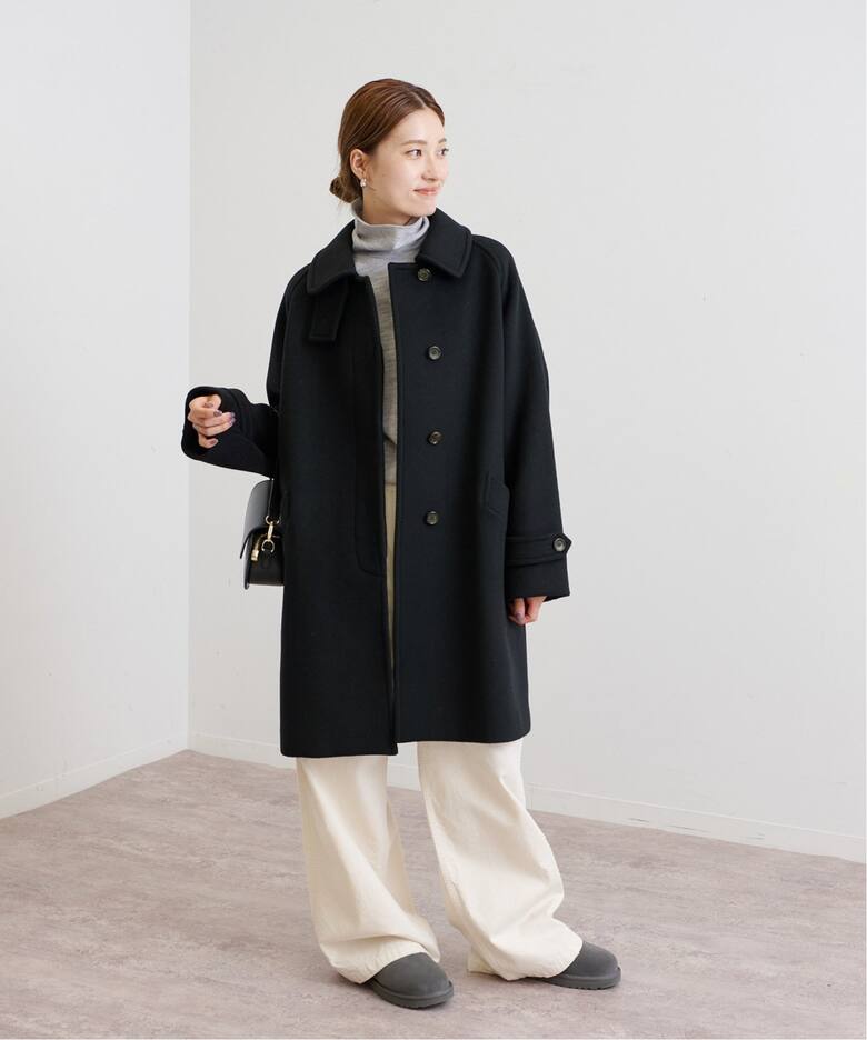 ≪追加≫ラムウールMIXシャルムバルカラーコート（ステンカラーコート 