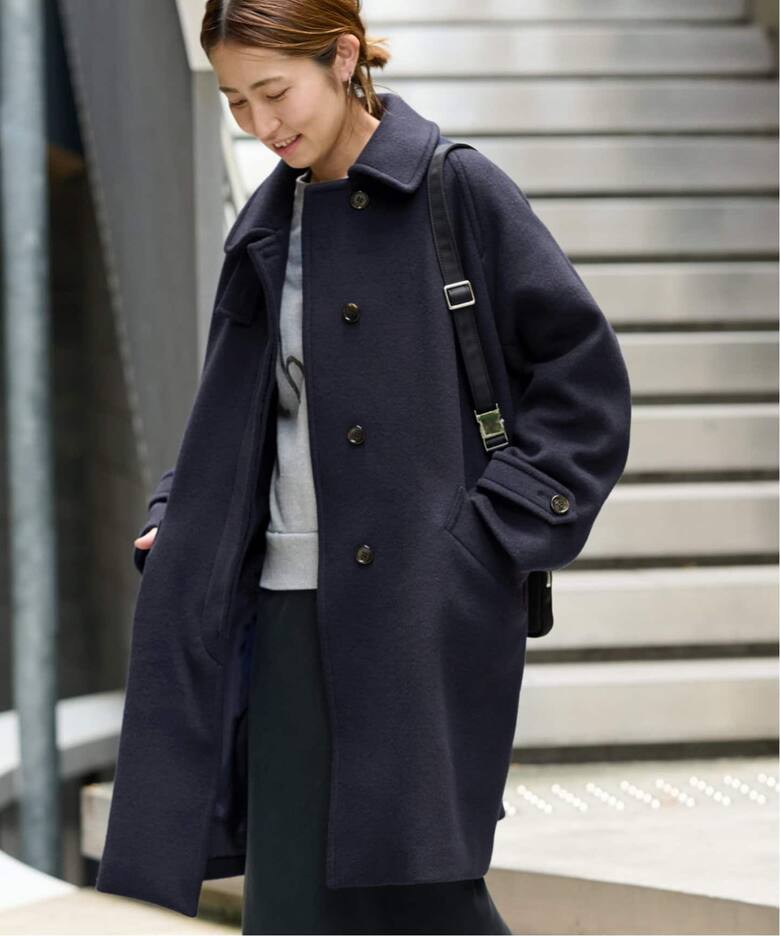 ≪追加≫ラムウールMIXシャルムバルカラーコート（ステンカラーコート 