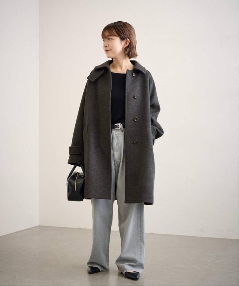 ≪追加≫ラムウールMIXシャルムバルカラーコート3（ステンカラーコート  