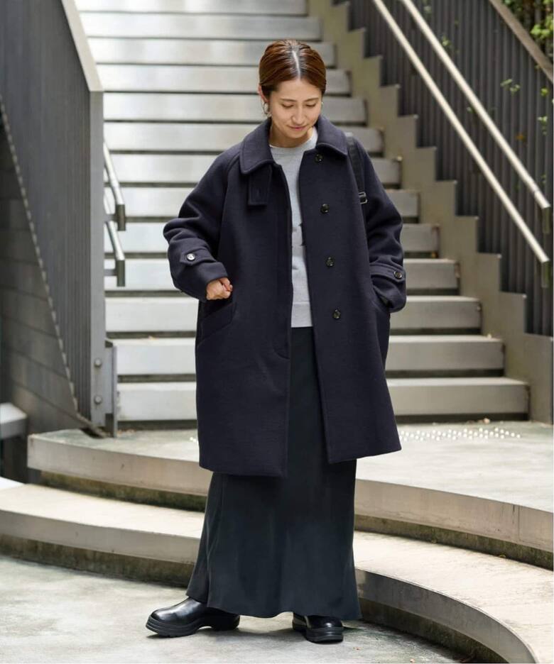 ≪追加≫ラムウールMIXシャルムバルカラーコート3（ステンカラーコート  