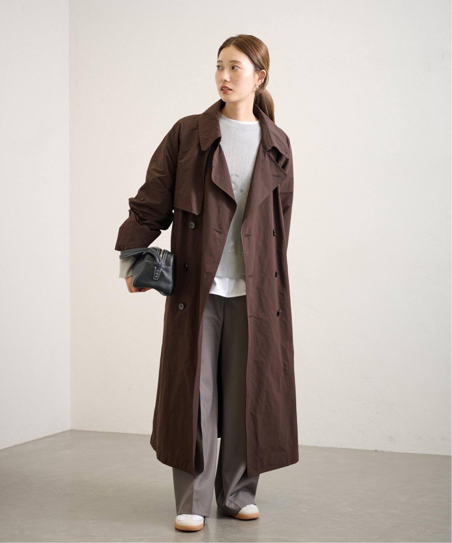 ハッスイピーチマキシトレンチコート（トレンチコート）｜FRAMeWORK  