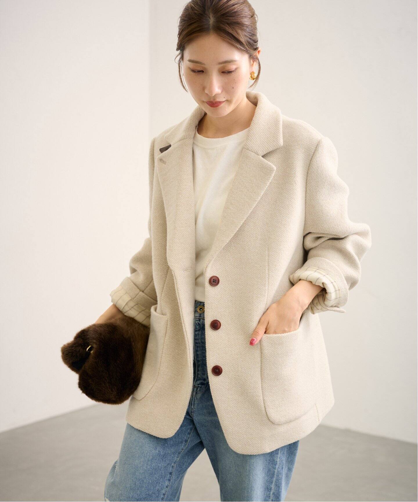 ツイードジャケットコート（その他ブルゾン／アウター）｜FRAMeWORK  