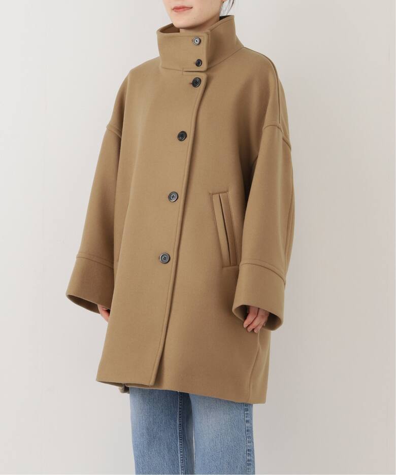 メルトンスタンドポンチョコート（ポンチョ・マント）｜FRAMeWORK  