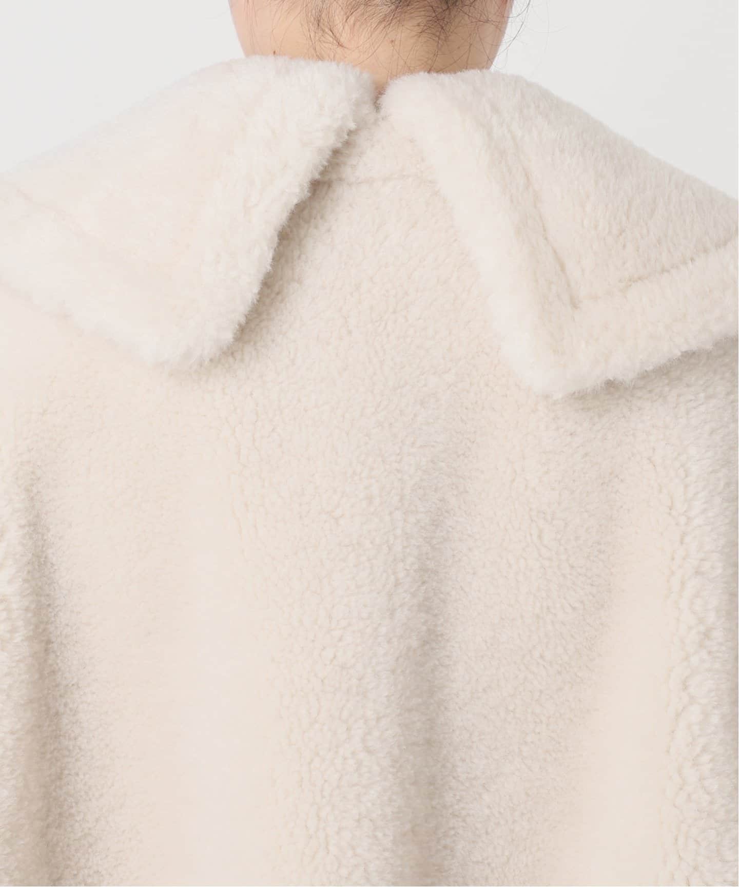 スノーボアビッグカラーコート（ボア・フリース）｜NOBLE