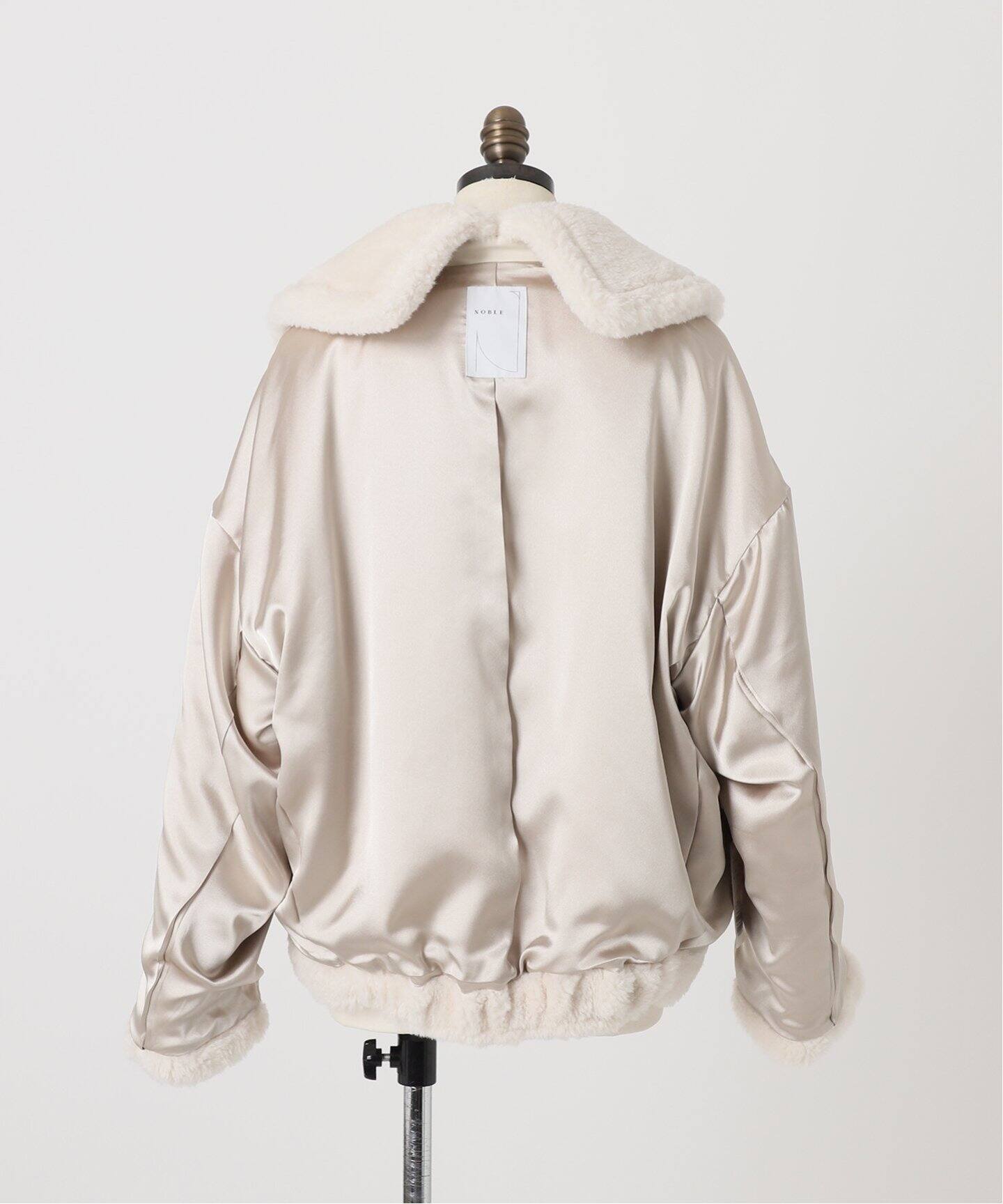 スノーボアビッグカラーコート（ボア・フリース）｜NOBLE（ノーブル  