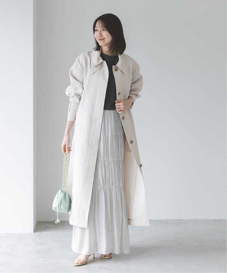 ライトフルクロススタンドカラーロングコート（その他ブルゾン 