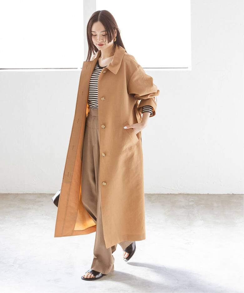 ライトフルクロススタンドカラーロングコート（その他ブルゾン 