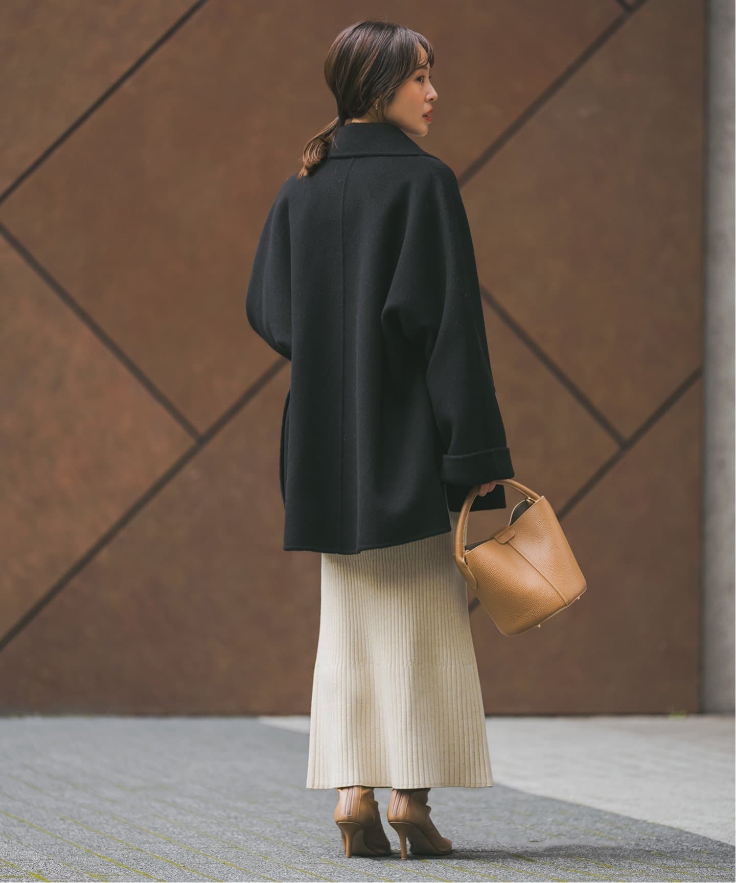 追加》キャメルミックスリバージップコート（その他ブルゾン／アウター