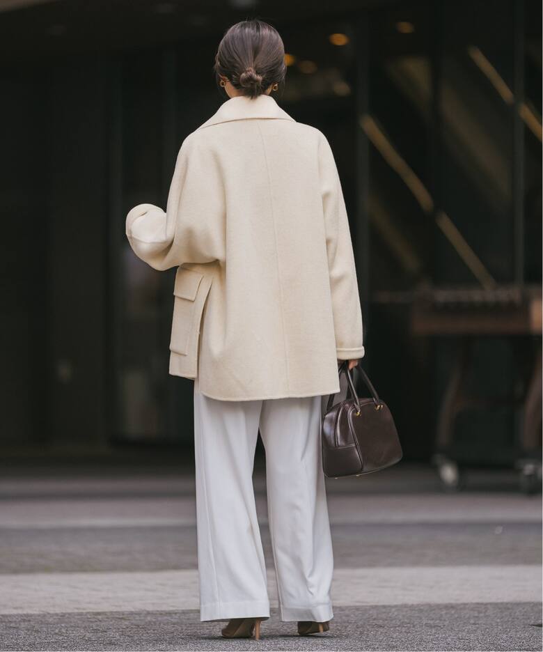 ohga 着く リバーポンチョ キャメル 