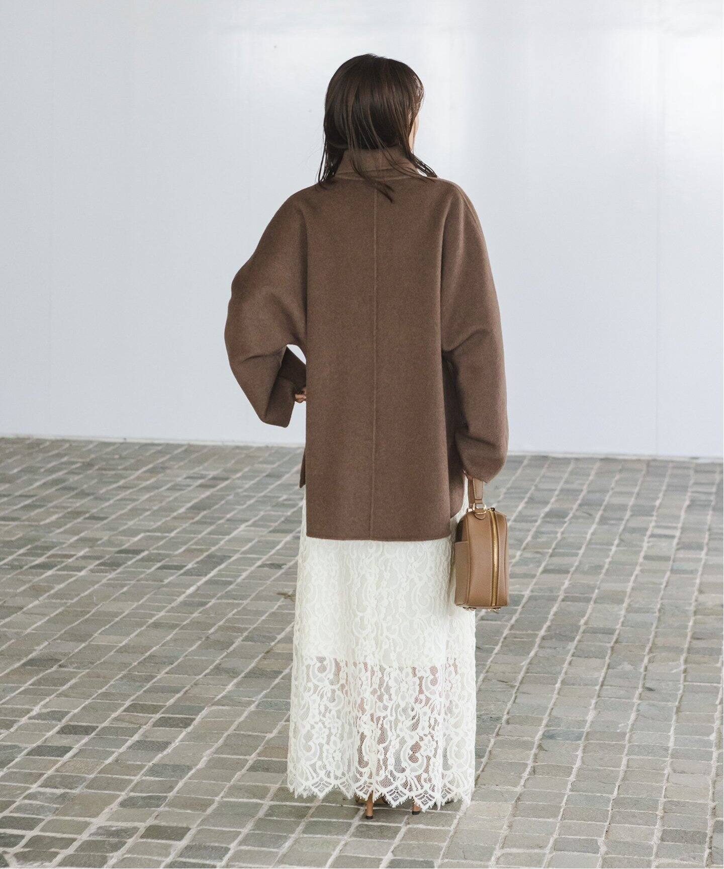 追加》キャメルミックスリバージップコート（その他ブルゾン／アウター