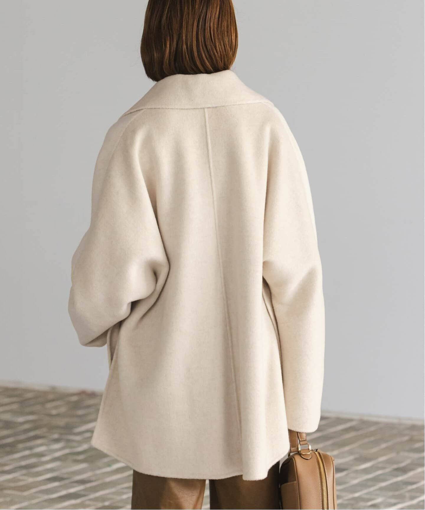 追加》キャメルミックスリバージップコート（その他ブルゾン／アウター  