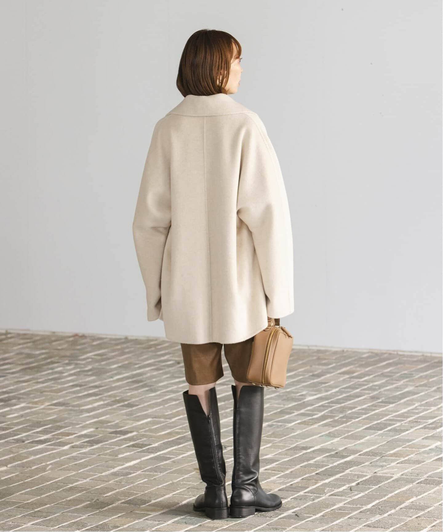 追加》キャメルミックスリバージップコート（その他ブルゾン／アウター  