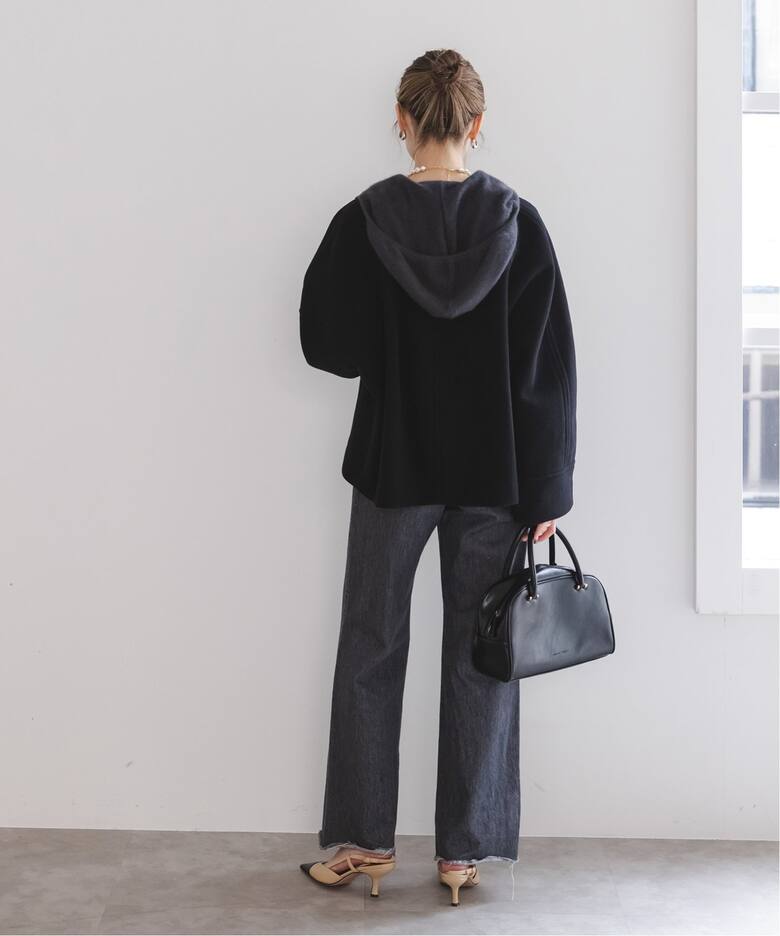 MTRショートケープブルゾン（ノーカラーコート）｜NOBLE（ノーブル）の  