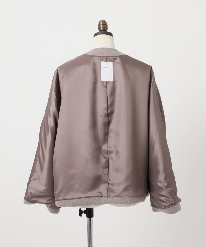 MTRショートケープブルゾン（ノーカラーコート）｜NOBLE（ノーブル）の  