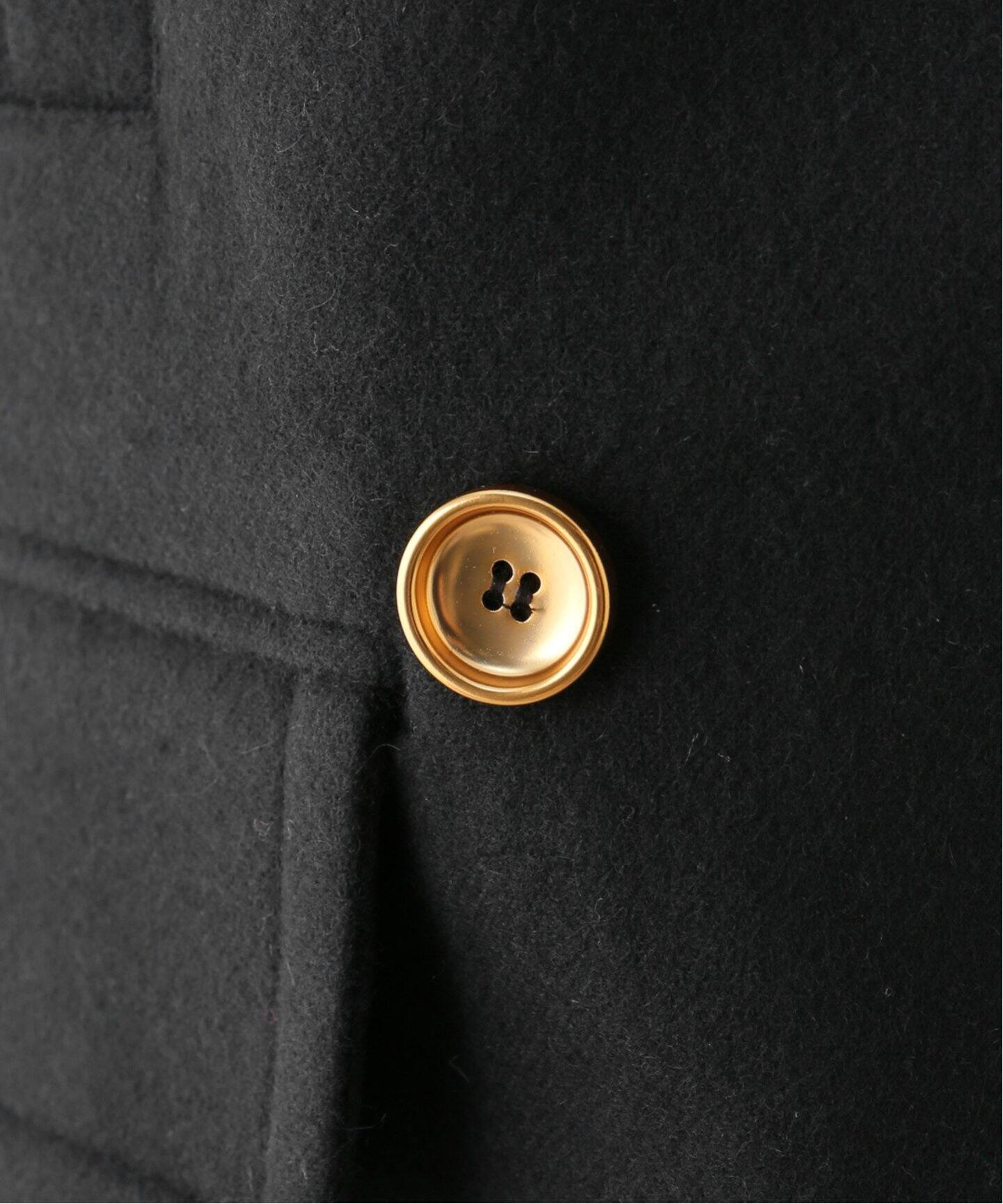NEARbyME/ニアーバイミー Gold Botton Oversized Pea Coat（ピーコート 