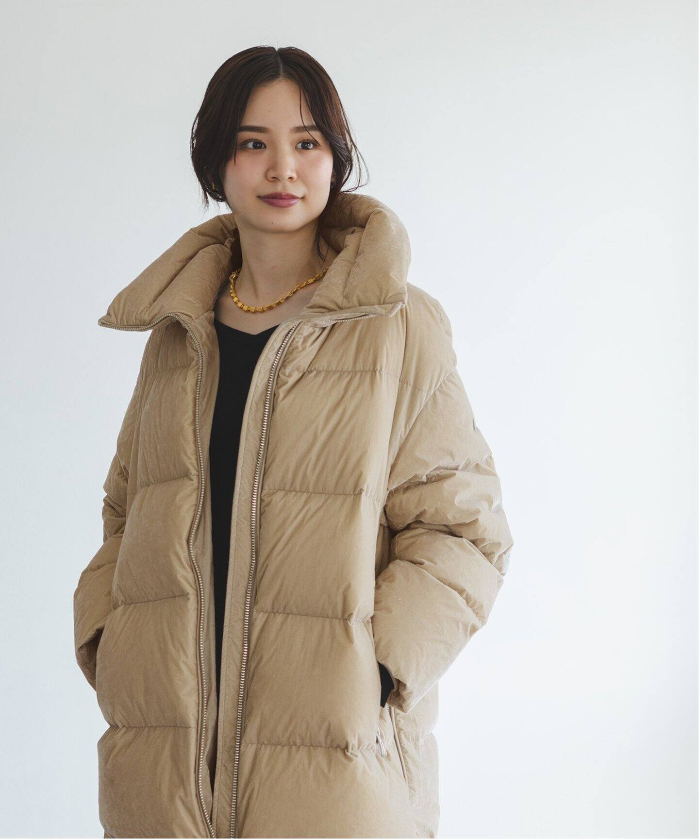 一部店舗・WEB限定》DUNO/デュノ SHIVA(ベージュ)（ダウンジャケット  