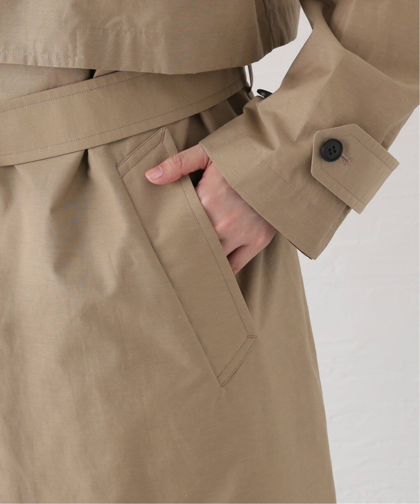 YLEVE ナイロンコットンリネンタフタコート（トレンチコート）｜NOBLE  