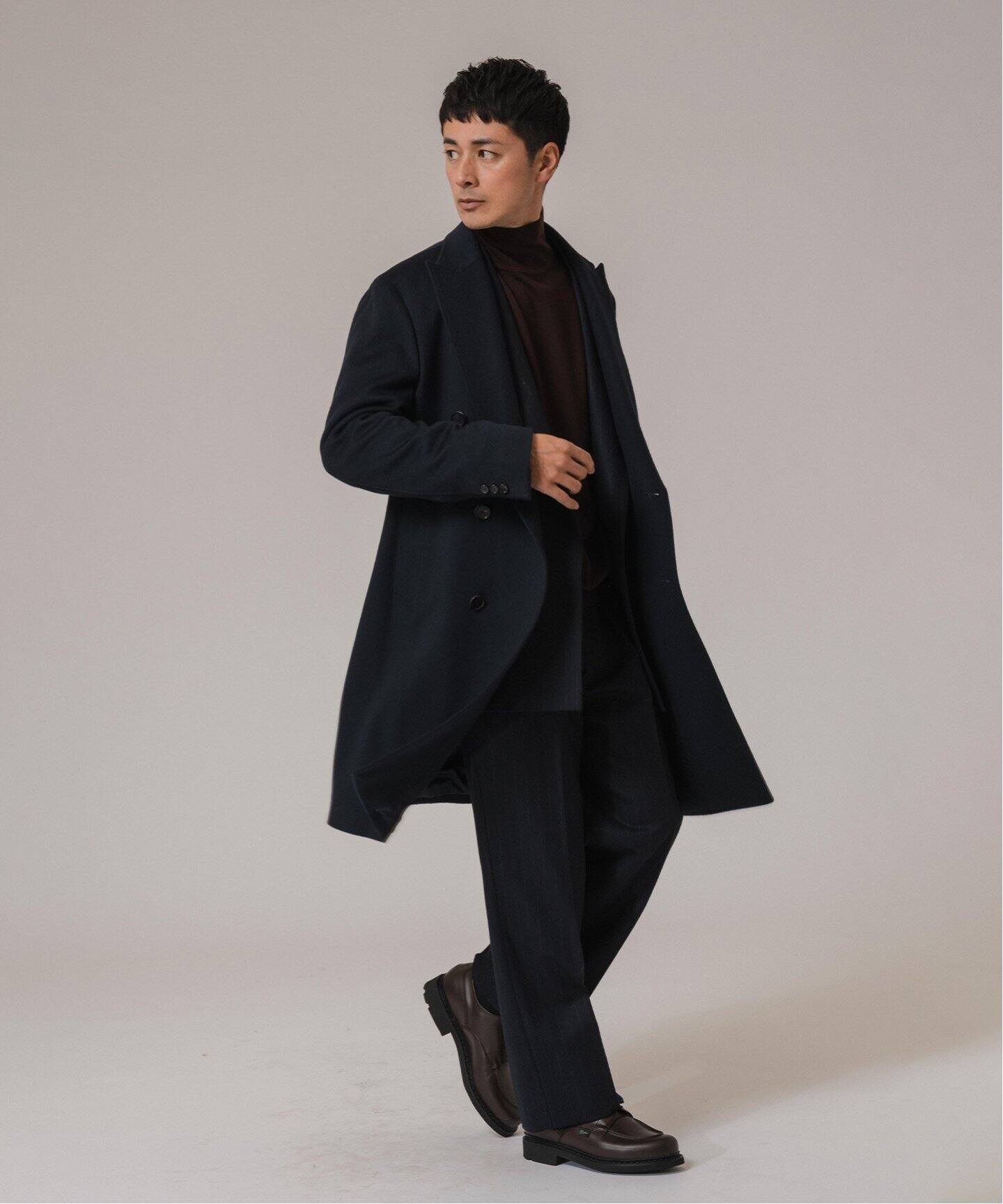 D.PIACENZA ダブルブレスト チェスターコート（チェスターコート  