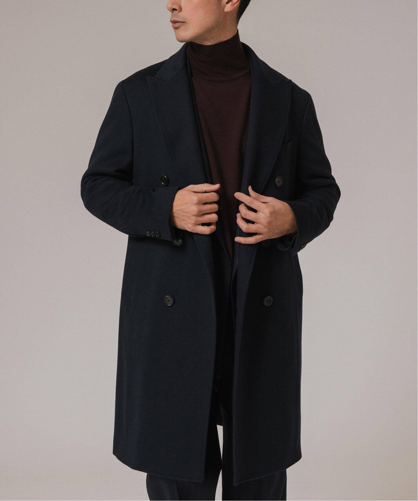 D.PIACENZA ダブルブレスト チェスターコート（チェスターコート  