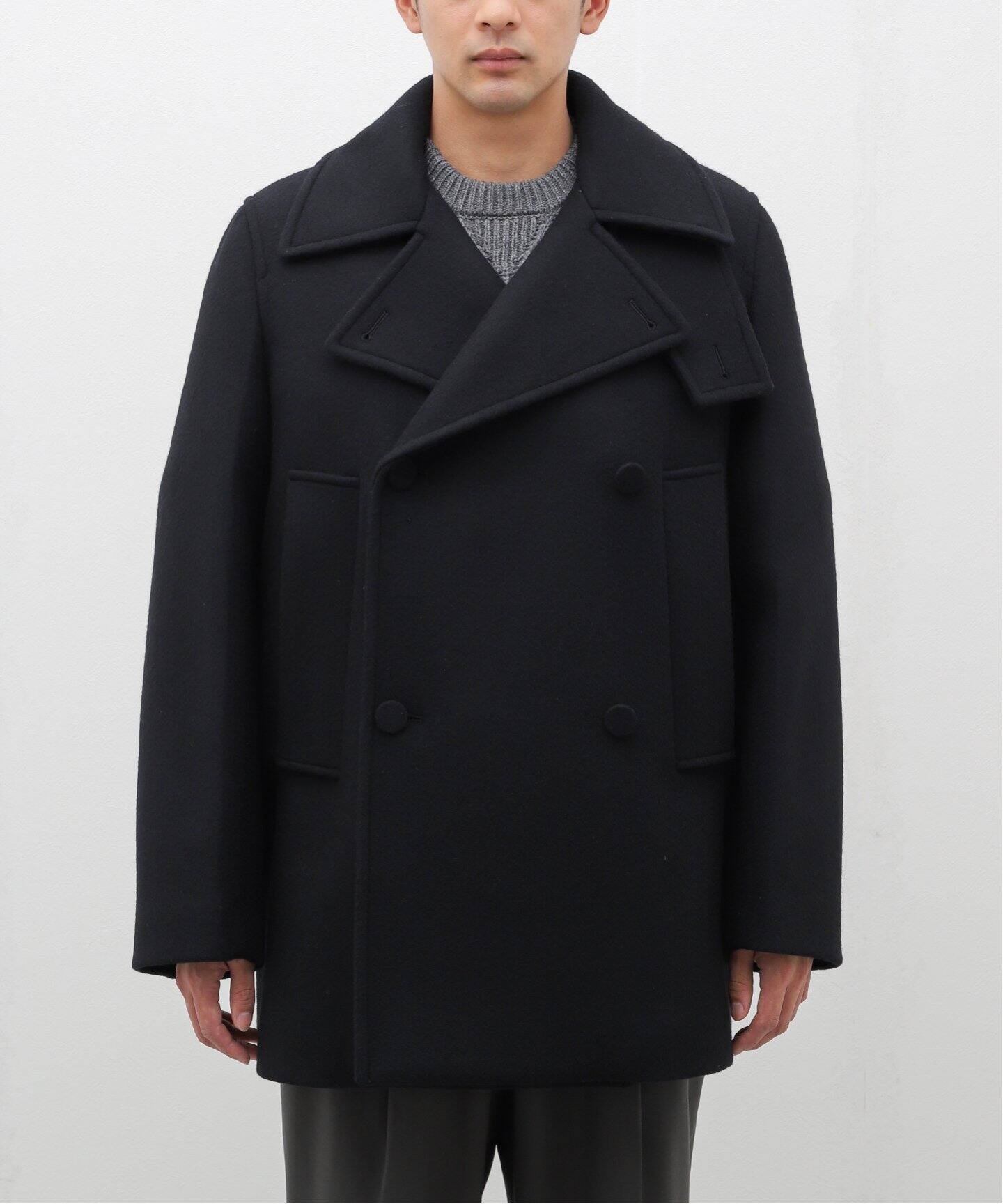 JIL SANDER(ジル サンダー) Raw Edge Felt Pea Coat J22AM0107/J40004 