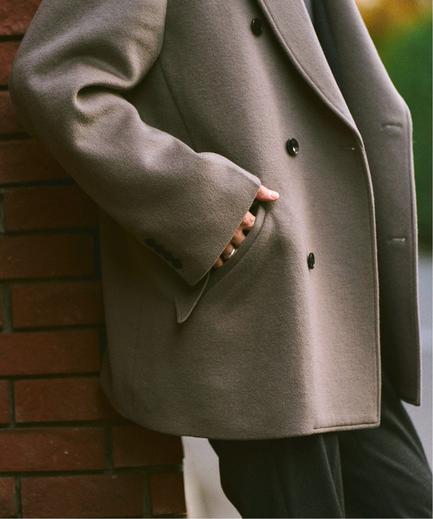 WOOL DOUBLE COAT / ウールダブルコート（チェスターコート）｜417