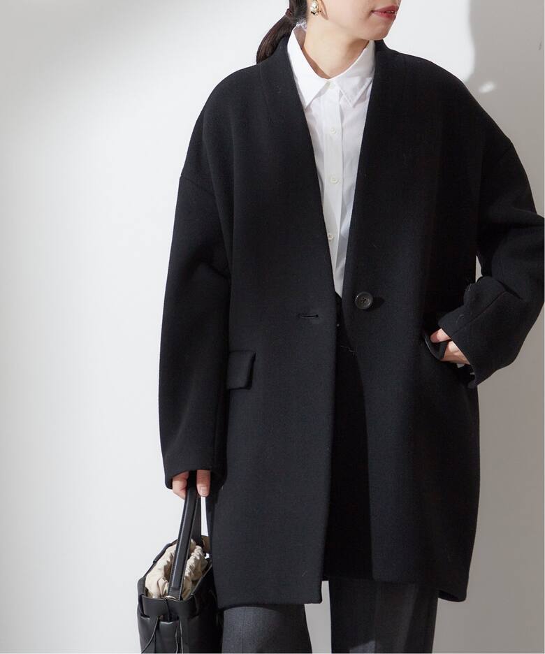 SUPER140S/GIOLICAコクーンコート（ノーカラーコート）｜JOURNAL 