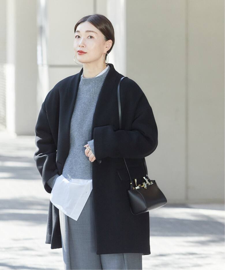 SUPER140S/GIOLICAコクーンコート（ノーカラーコート）｜JOURNAL 