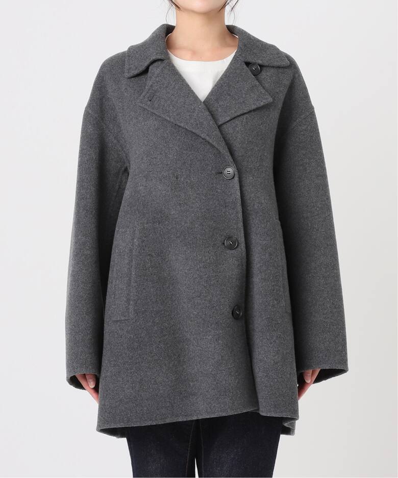 スーパー140ウール リバーショートコート（その他ブルゾン／アウター  