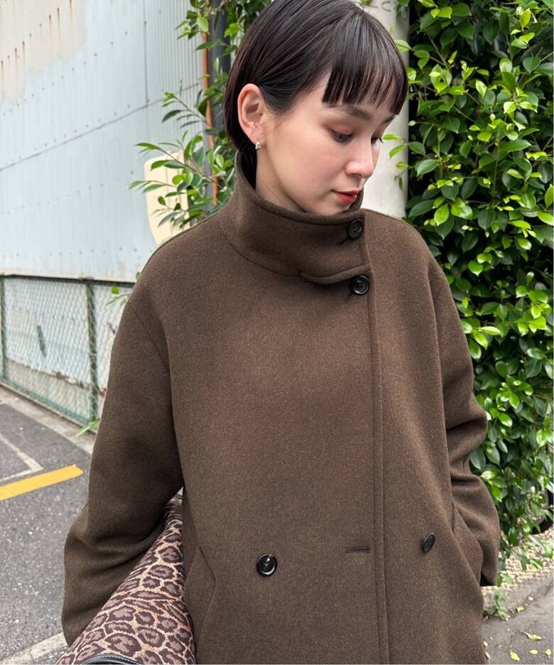 MANTECO GIOLICA スタンドショートコート（その他ブルゾン／アウター  