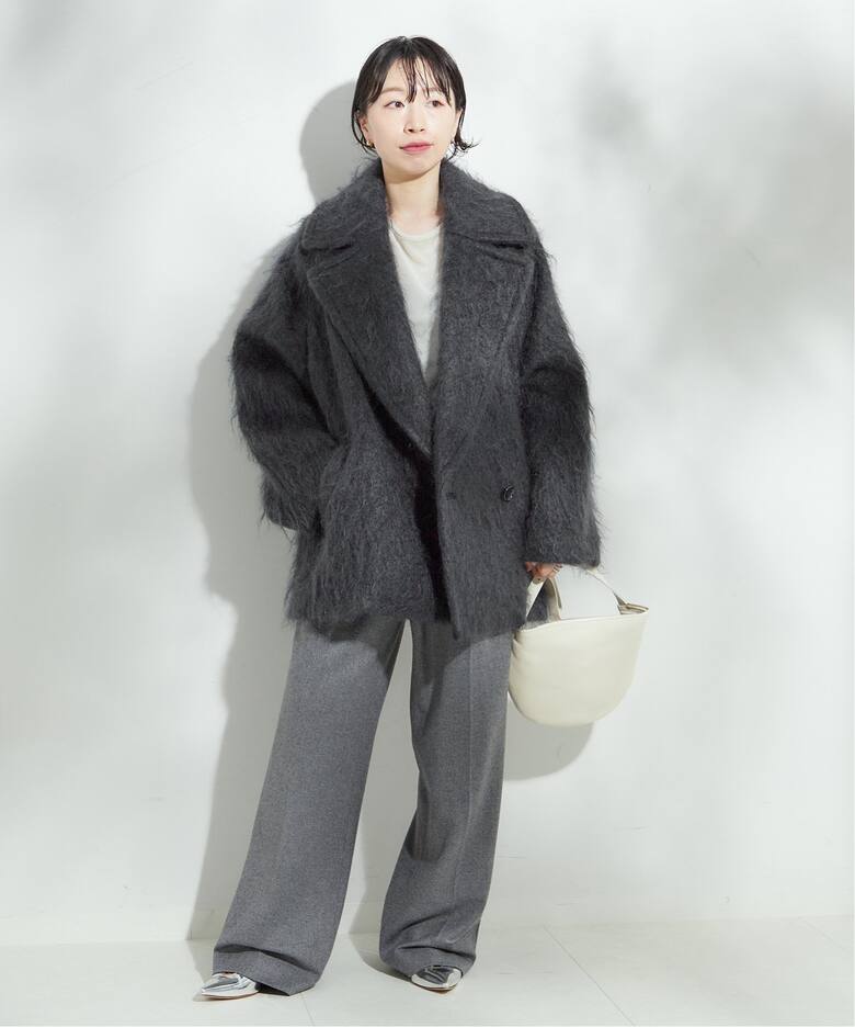 モヘヤMIXシャギーダブルコート（その他ブルゾン／アウター）｜JOURNAL  