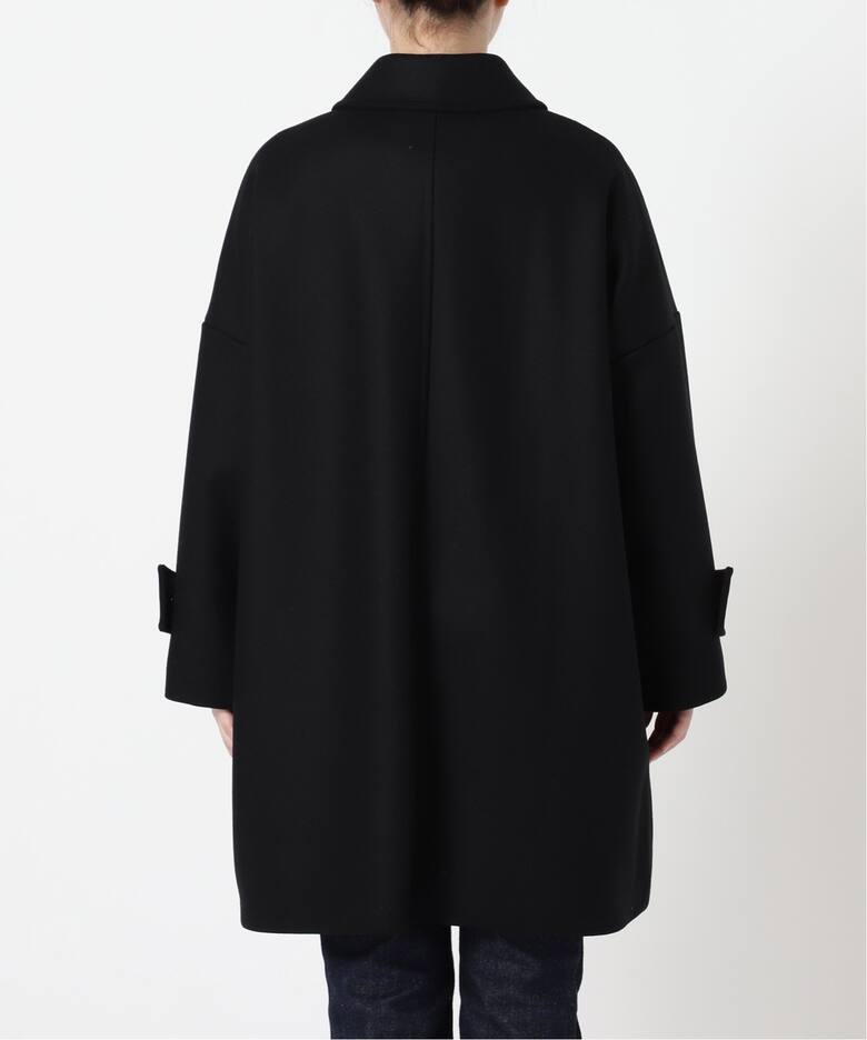 35.レディース マッキントッシュ フード一体型ウールコート 掛けよ 