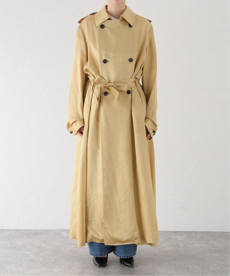 TOGA / トーガ】Satin trench coat：トレンチコート（トレンチコート 