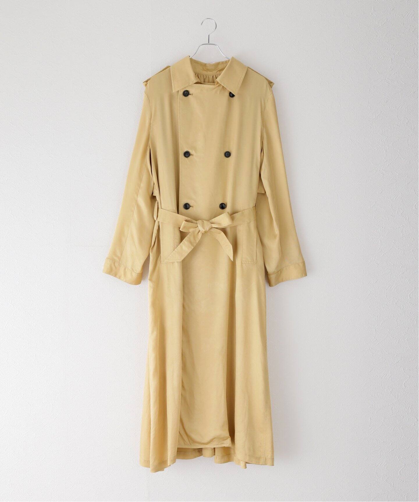 TOGA / トーガ】Satin trench coat：トレンチコート（トレンチコート 