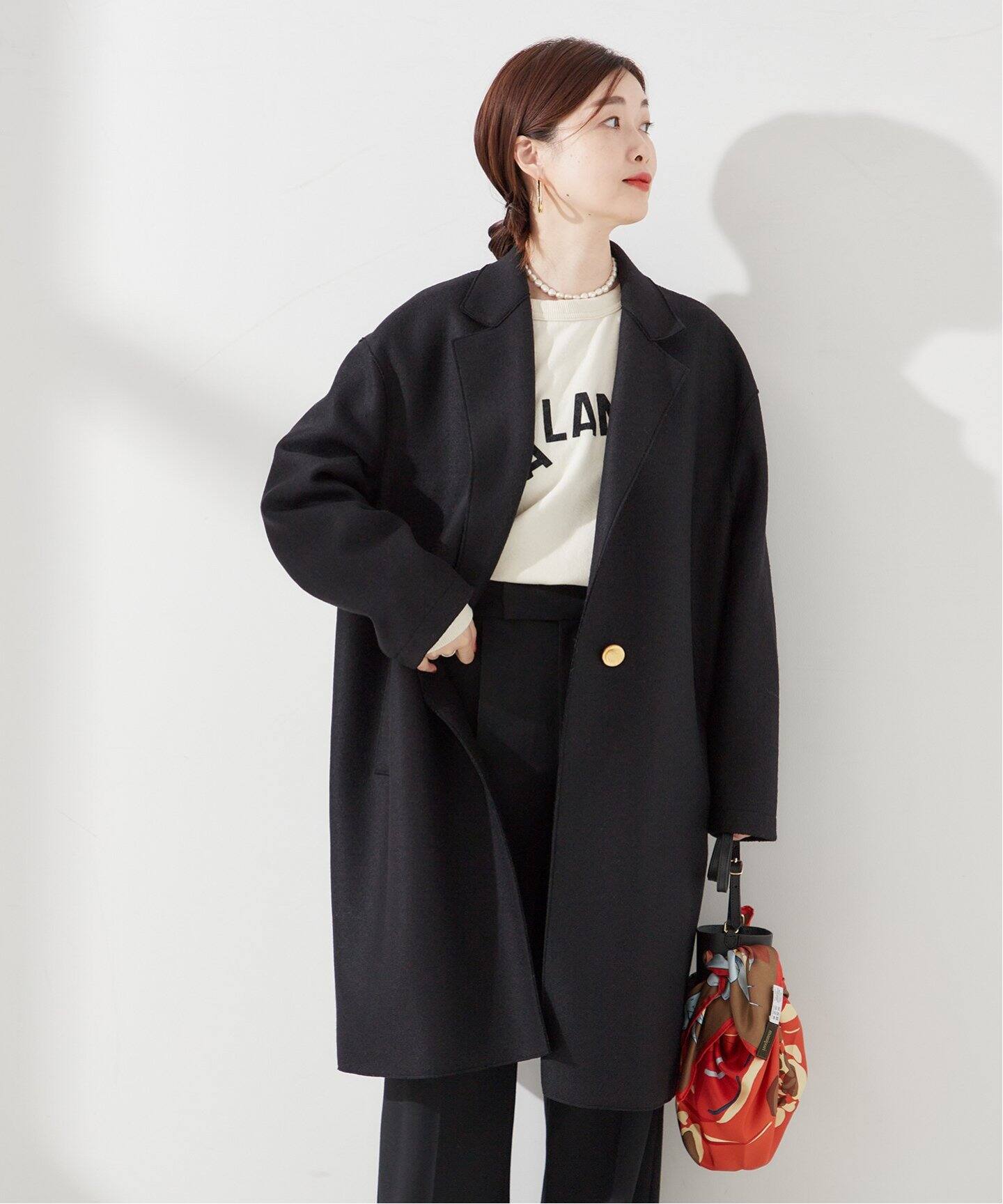 別注【HARRIS WHARF LONDON】Women oversized coat：コート（その他 