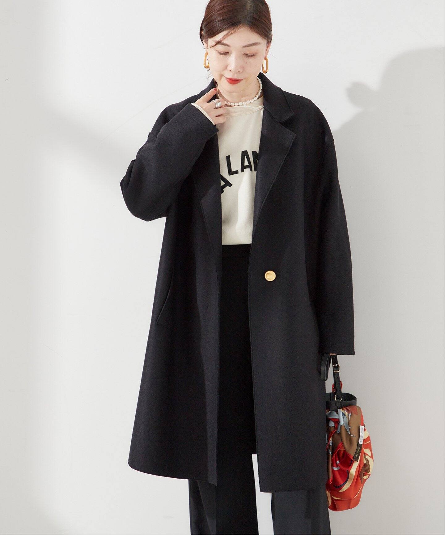 別注【HARRIS WHARF LONDON】Women oversized coat：コート（その他  