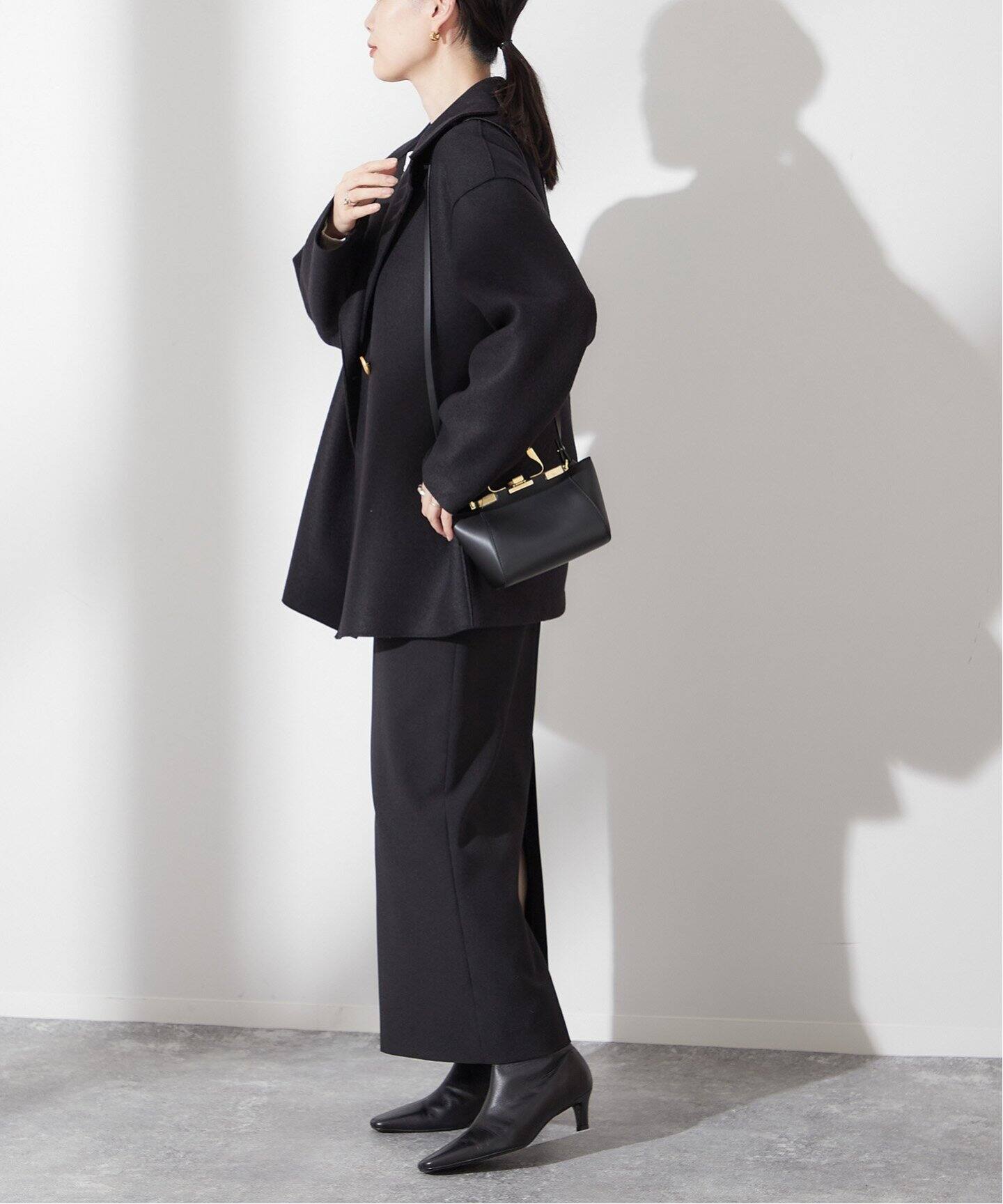HARRIS WHARF LONDON】Women dropped shoulder d.b.jacket：コート 