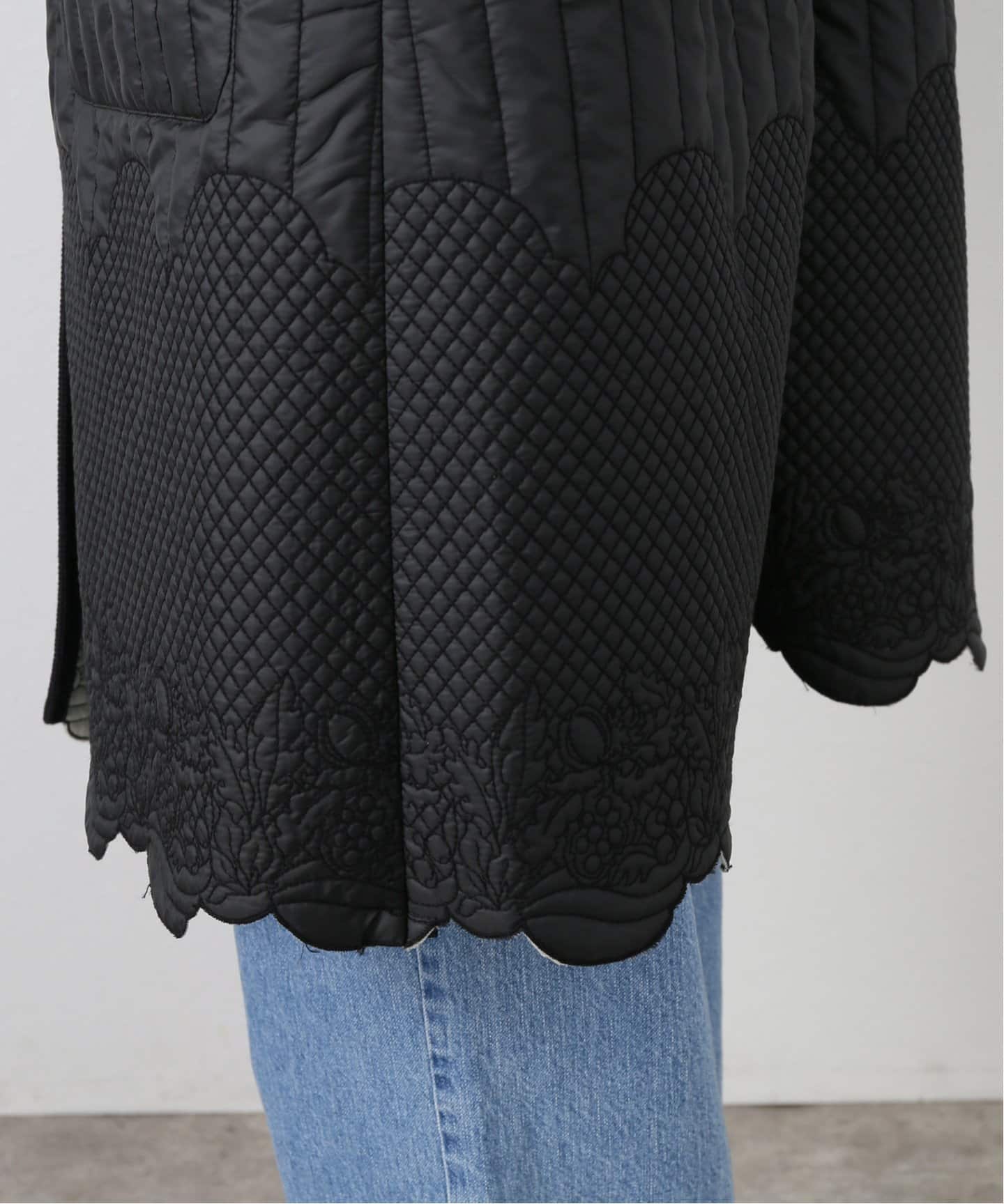 FUMIE TANAKA 2024aw / ニット レース ハット［black］