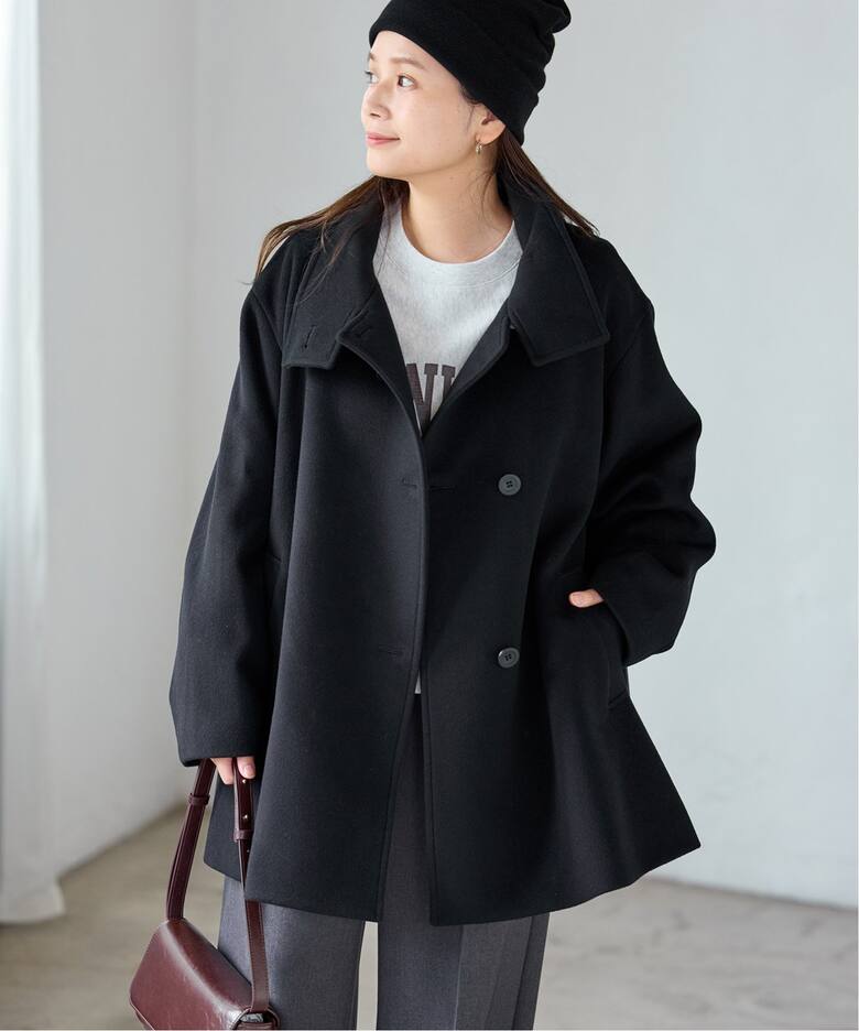 スーパー140ハイネックテントコート（その他ブルゾン／アウター  