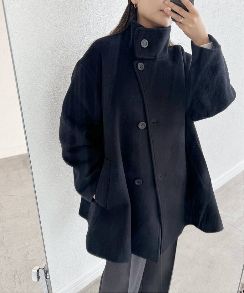 スーパー140ハイネックテントコート（その他ブルゾン／アウター  