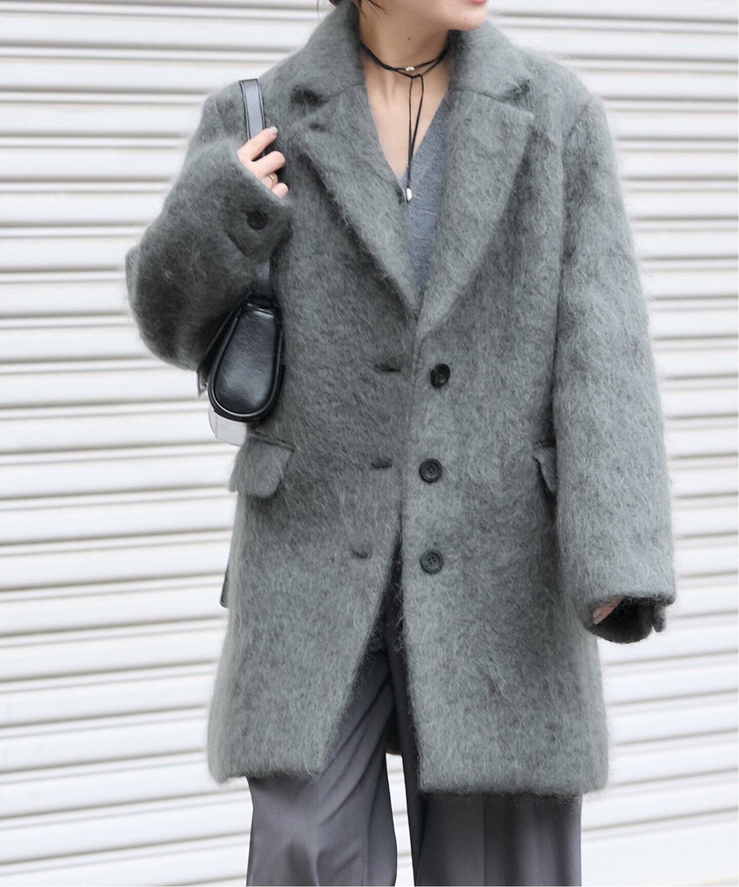 モヘアミックスロングシャギーコート（チェスターコート）｜JOURNAL  