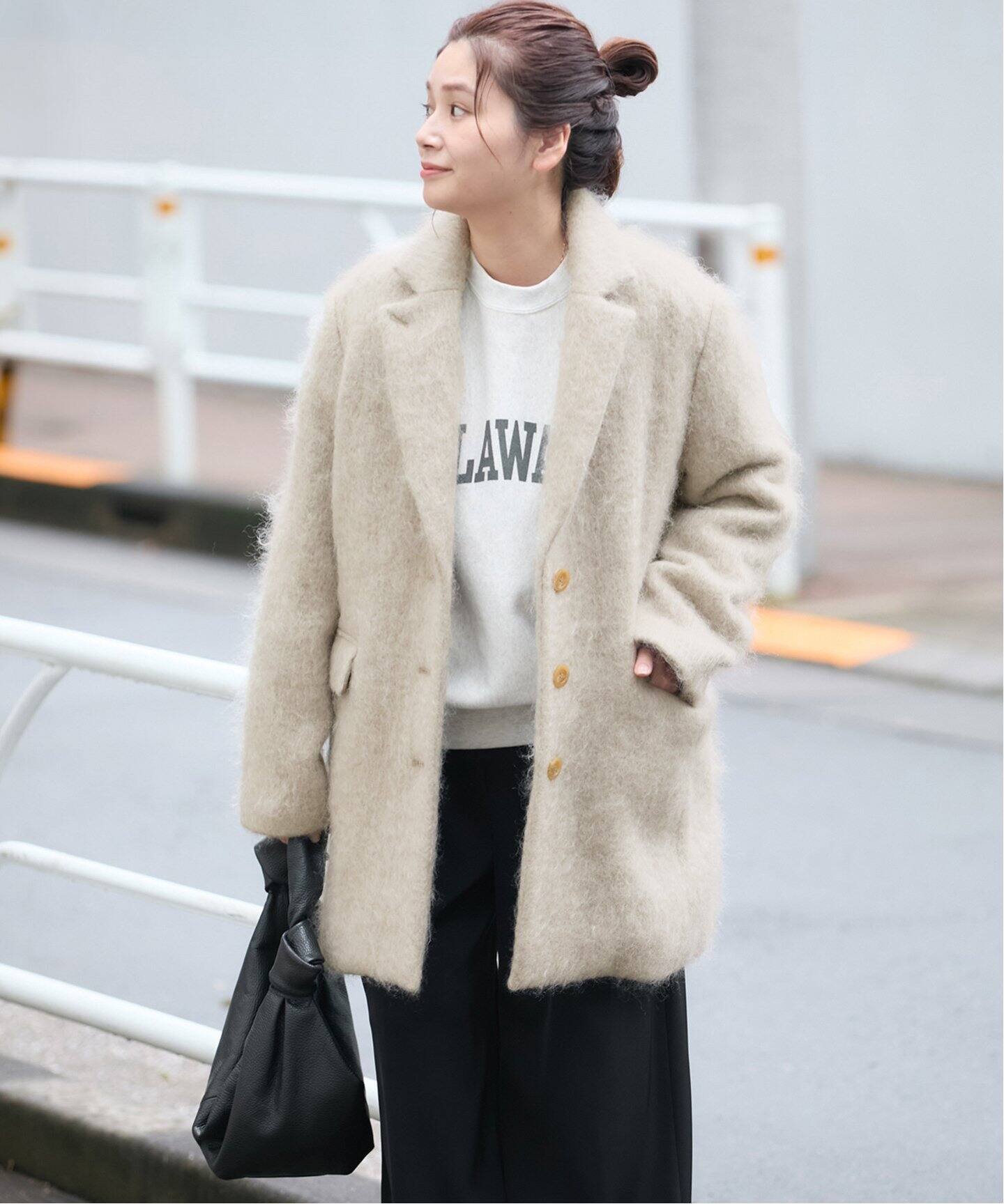 モヘアミックスロングシャギーコート（チェスターコート）｜JOURNAL 