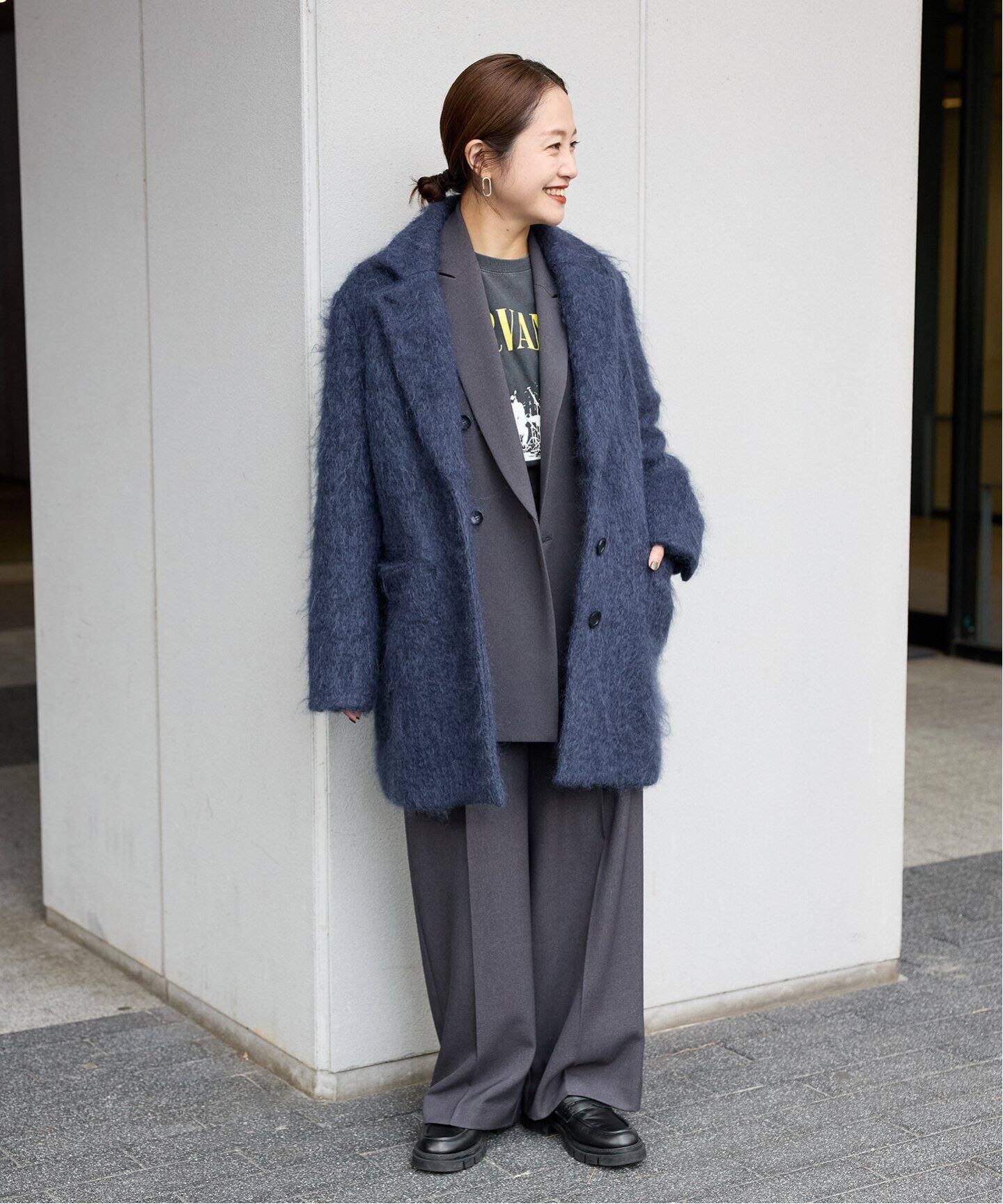 モヘアミックスロングシャギーコート（チェスターコート）｜JOURNAL 