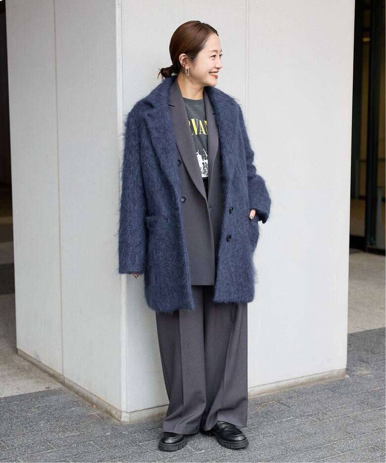 モヘアミックスロングシャギーコート（チェスターコート）｜JOURNAL 